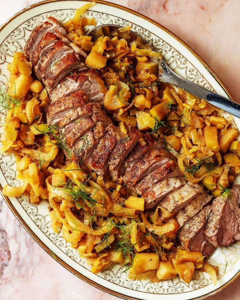 Pork Tenderloin with Apples