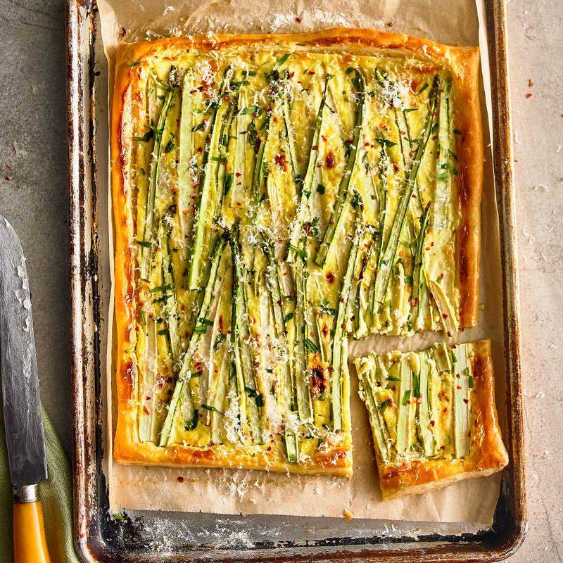 Asparagus and Goat Cheese Tart