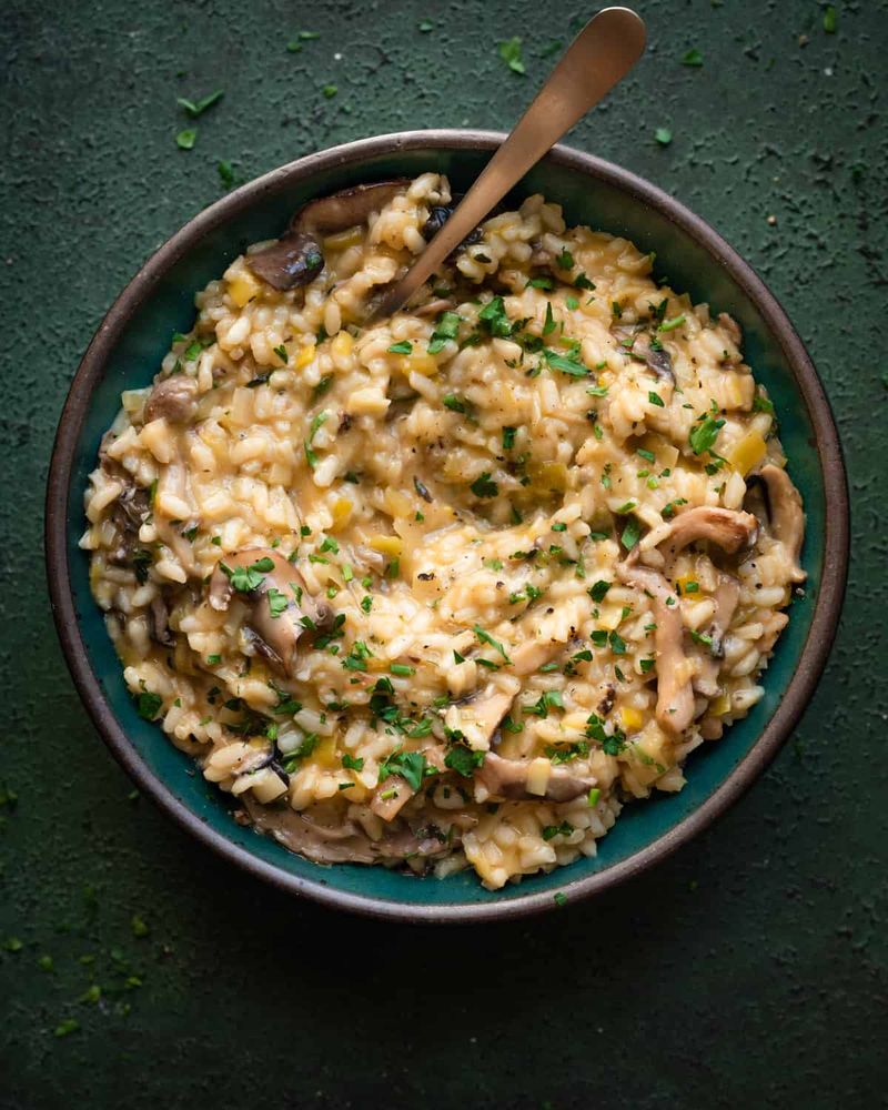 Creamy Vegan Mushroom Risotto