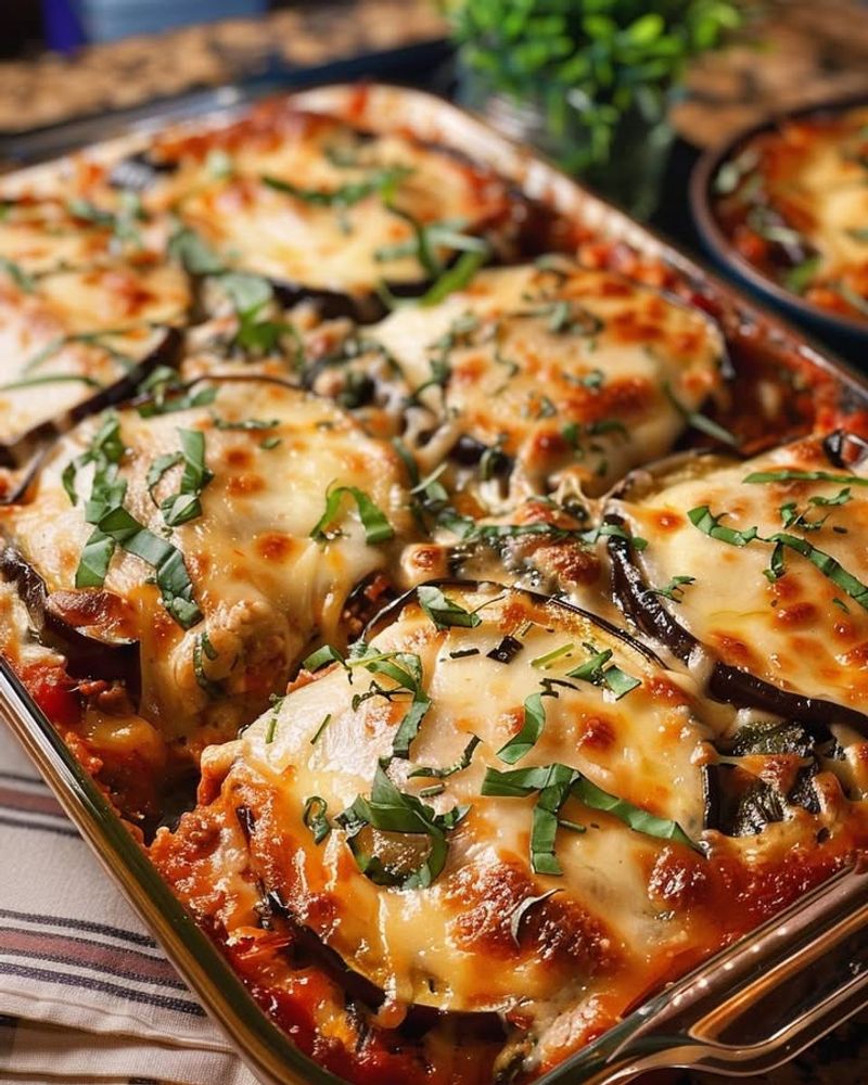 Eggplant Lasagna with Ricotta and Spinach