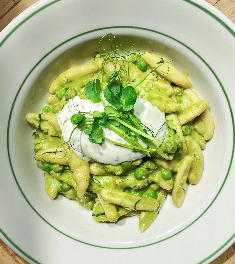 Fettuccine with Peas and Mint