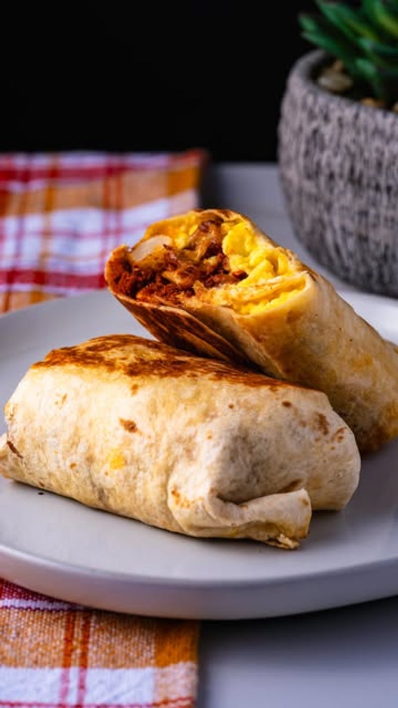 Air Fryer Breakfast Burritos