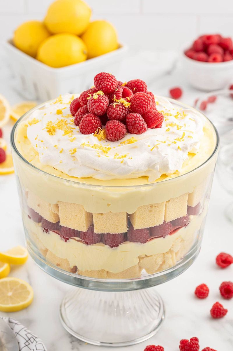 Lemon Raspberry Trifle