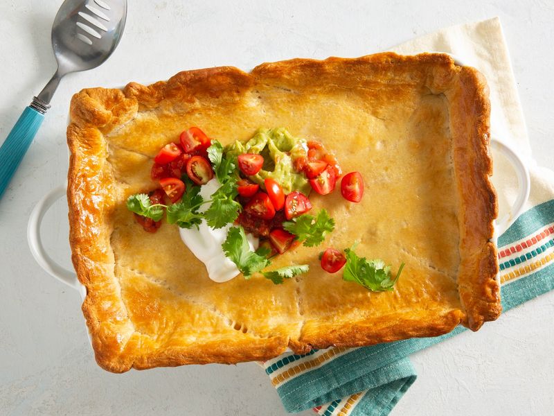 Crescent Roll Taco Bake