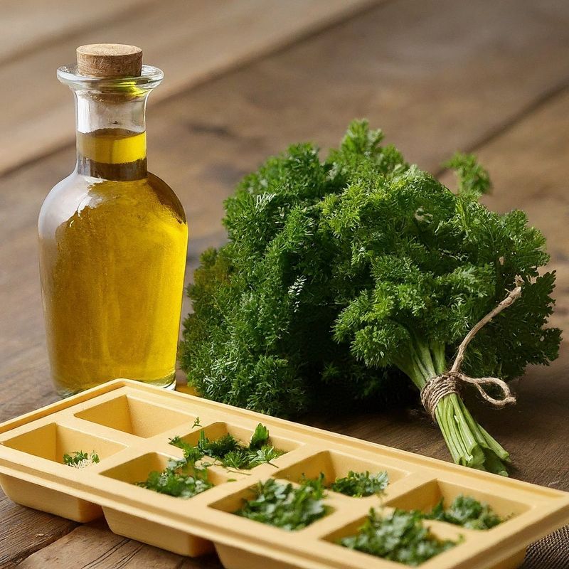 Freeze Leftover Herbs