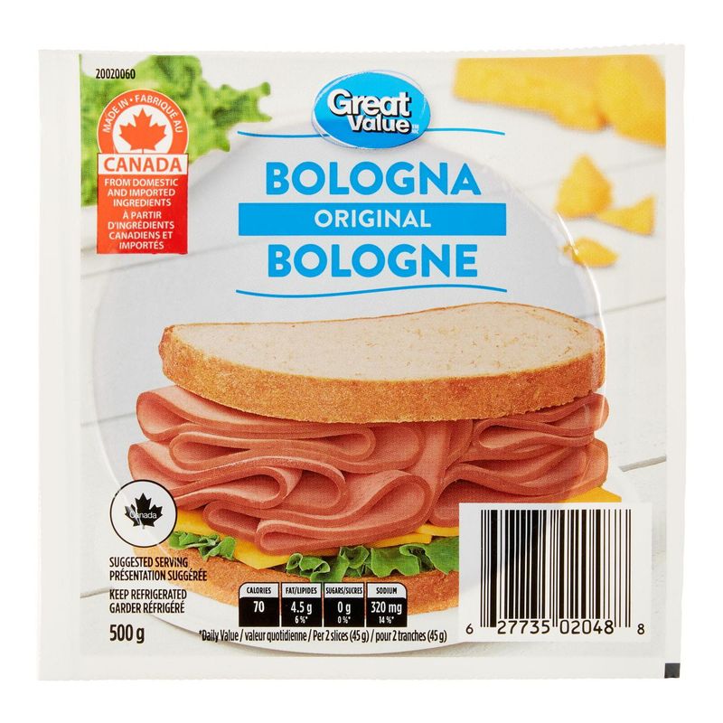 Great Value Bologna (Walmart Brand)