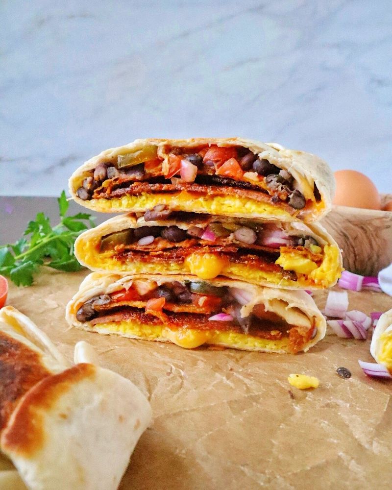 Breakfast Crunchwrap (Bacon)