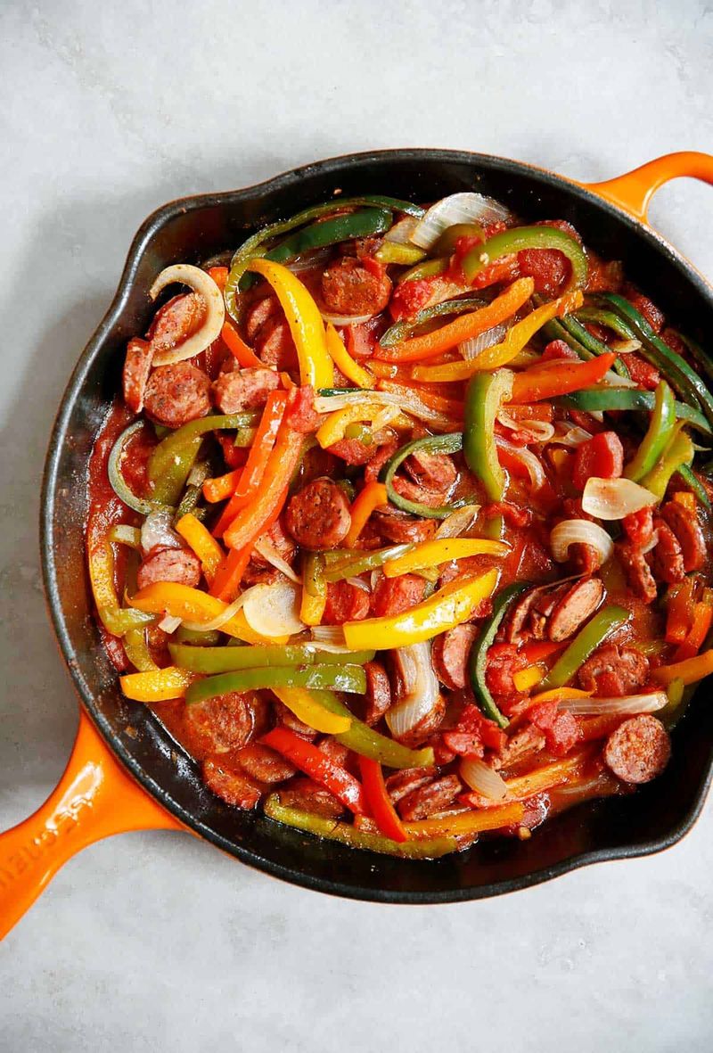 Sausage, Peppers, and Onions