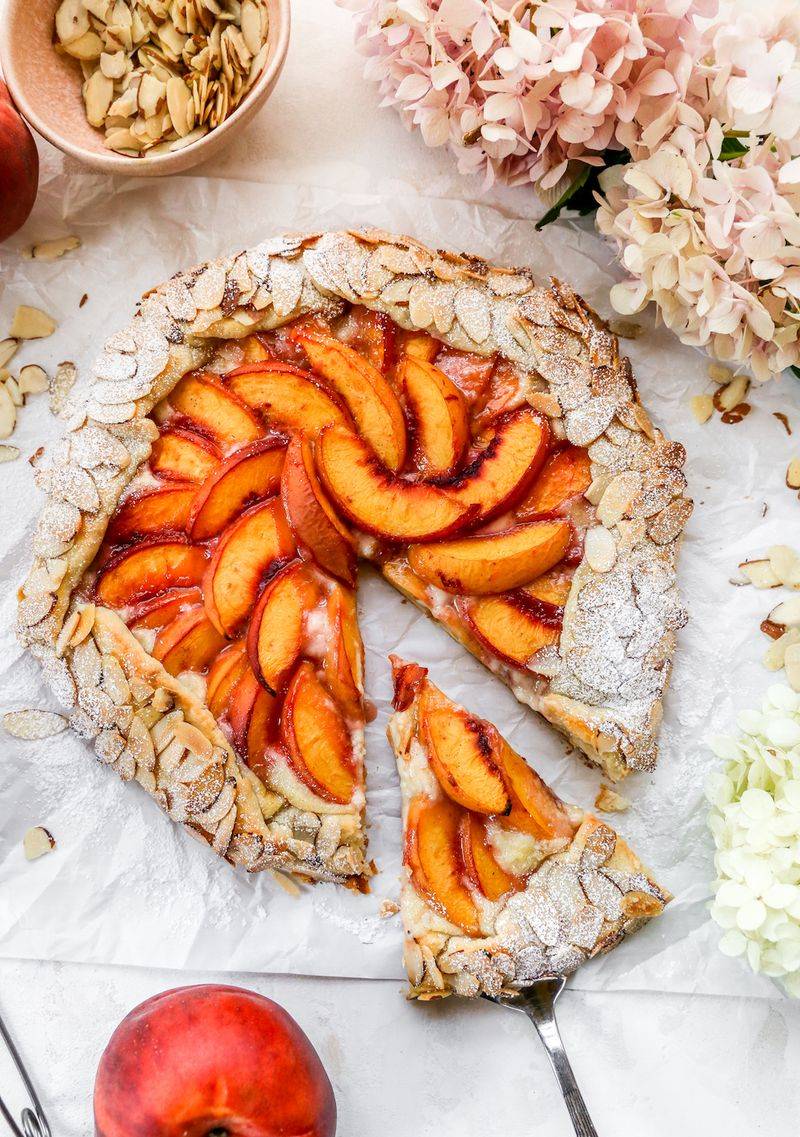 Peach and Cream Cheese Galette