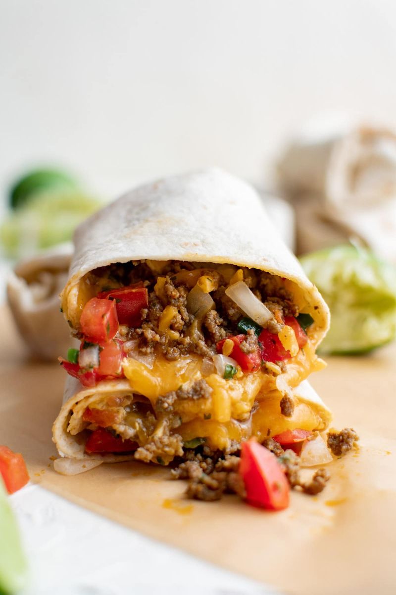 Bean Burrito (With Extra Pico de Gallo)