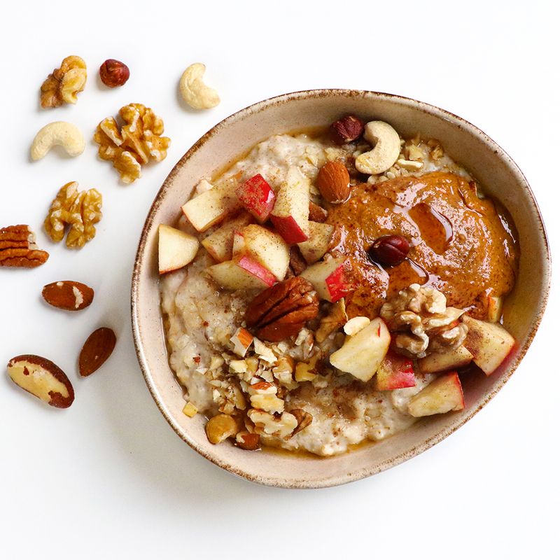Nutty Apple Cinnamon Porridge