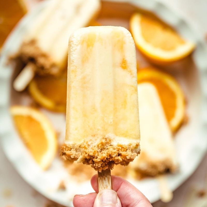 Creamy Orange Yogurt Pops