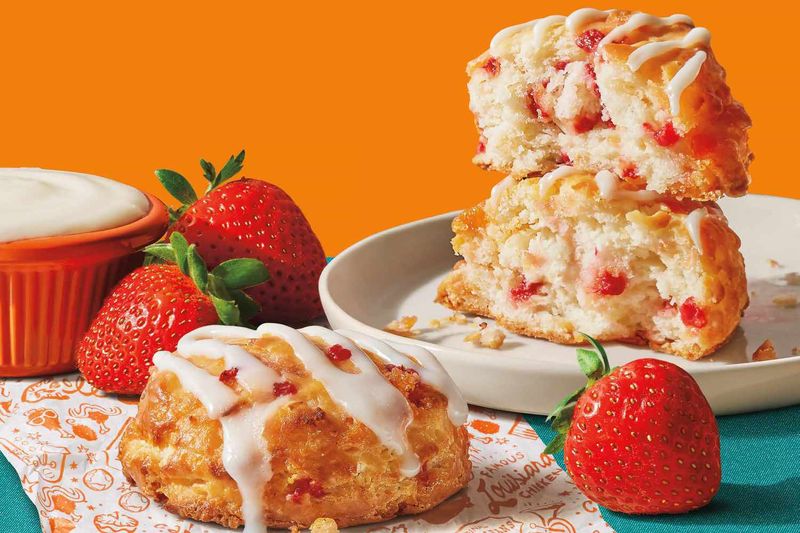 Popeyes Strawberry Biscuit