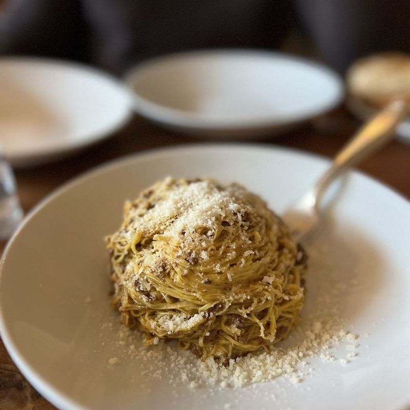 Spaghetti alla Chitarra at Spinasse (Seattle)