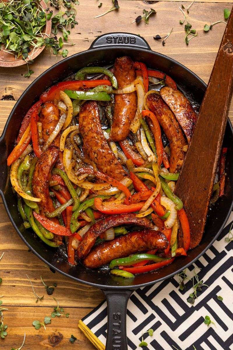 Andouille Sausage and Peppers Skillet