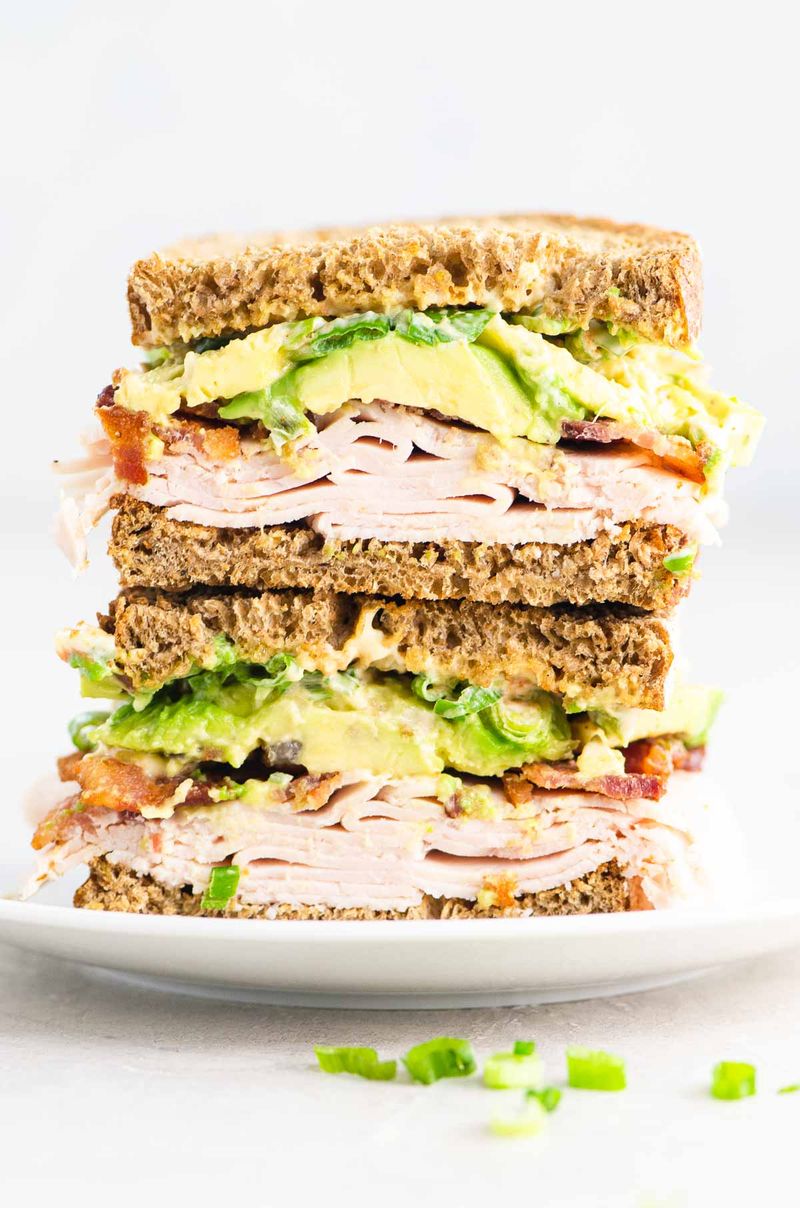 Turkey Avocado Sandwiches with Heavy Mayo