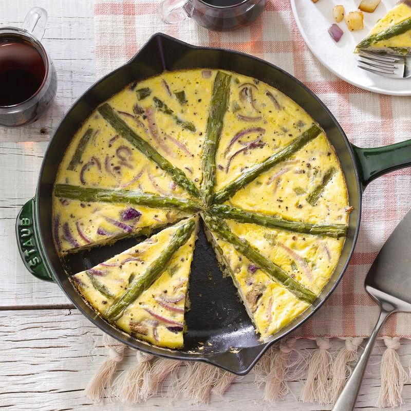 Asparagus and Mushroom Frittata