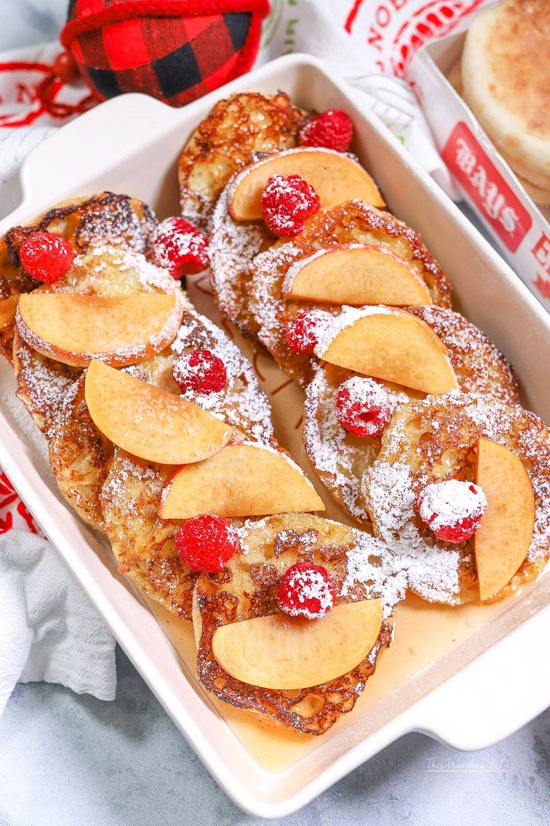 Peach Melba French Toast