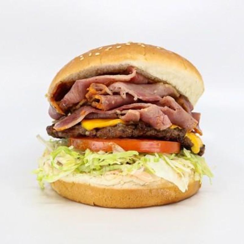 Pastrami Cheeseburger at Crown Burgers (Salt Lake City)