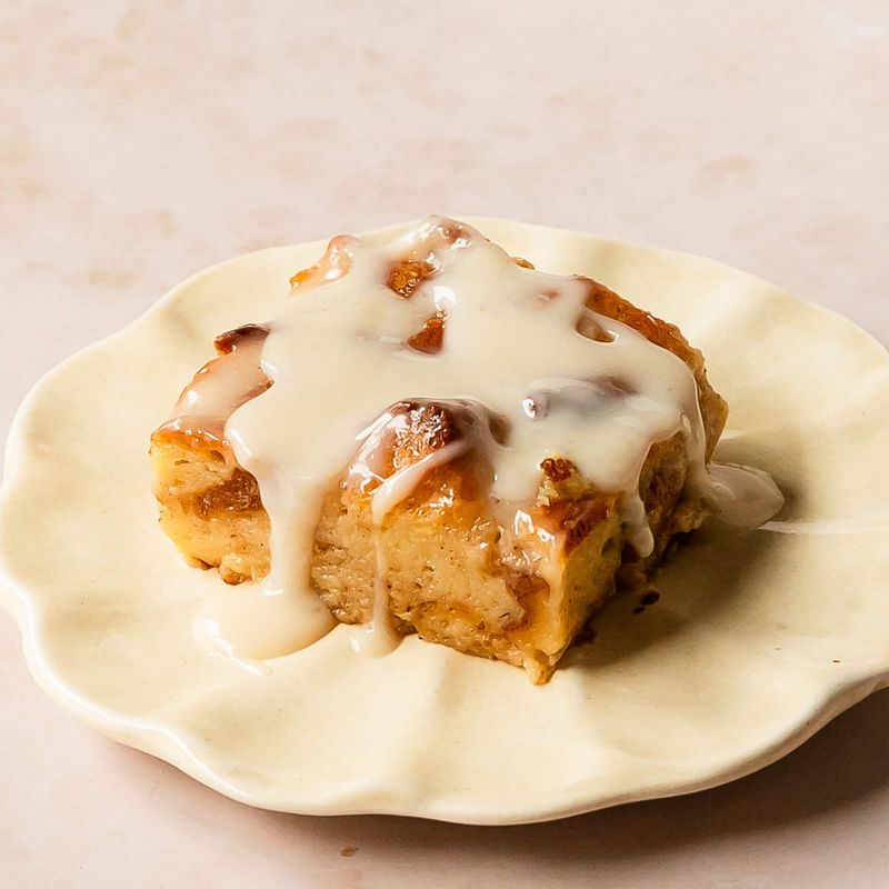 Bread Pudding with Vanilla Sauce