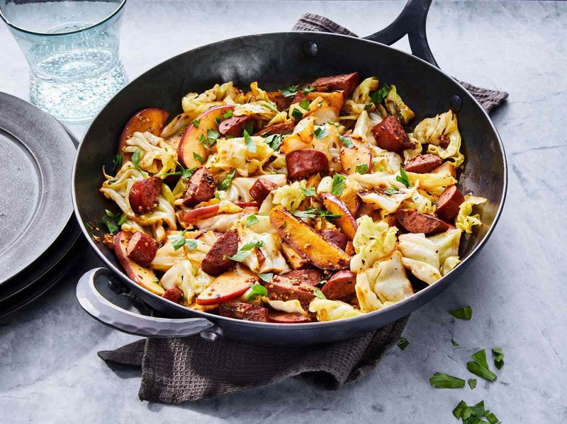Cabbage and Sausage Skillet