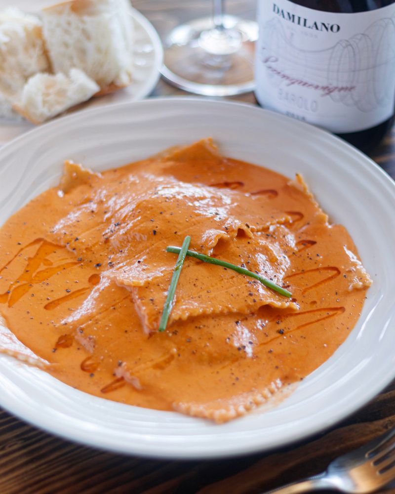 Lobster Ravioli at Ports of Italy (Boothbay Harbor)