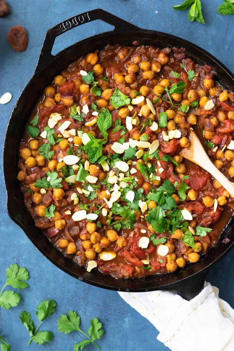 Moroccan-Spiced Chickpea Skillet