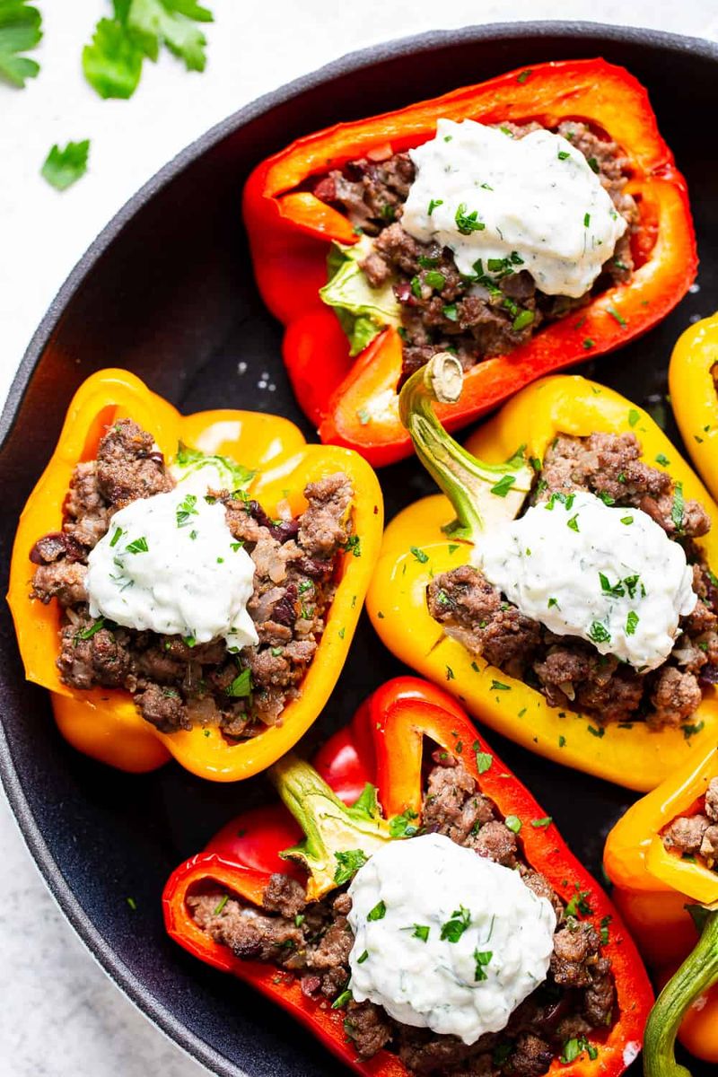Stuffed Bell Peppers (Low-Carb Version)