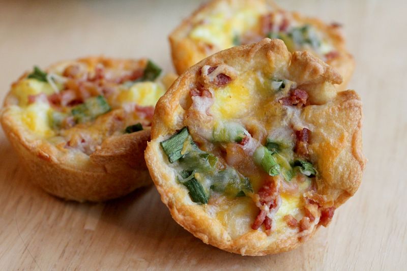 Bacon, Egg & Cheese Crescent Muffins