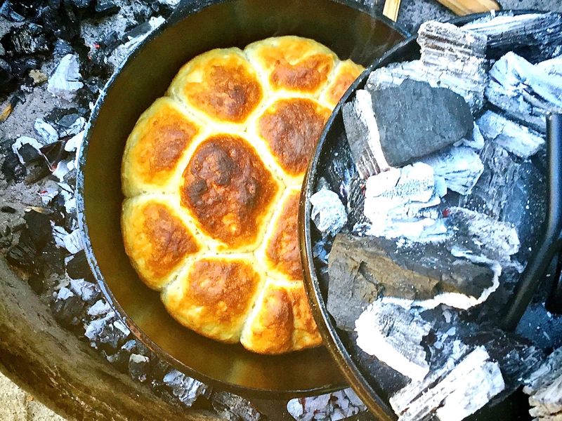 Dutch Oven Sourdough Biscuits