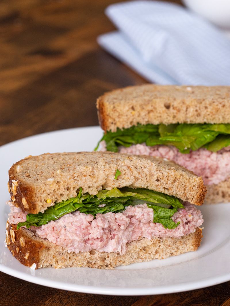 Deviled Ham Spread Sandwich