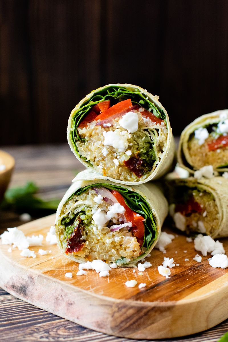 Mediterranean Quinoa Wrap