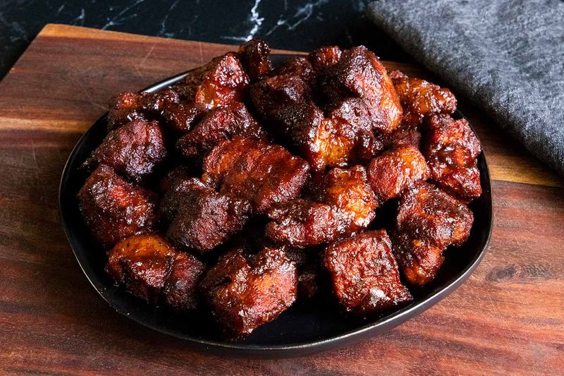 Burnt Ends Made from Pork Instead of Brisket