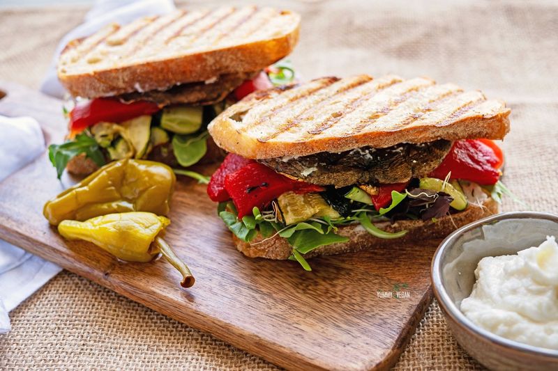 Vegetarian Grilled Veggie Sandwich