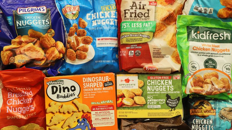 Frozen Breaded Chicken Products (e.g., nuggets, patties, tenders)