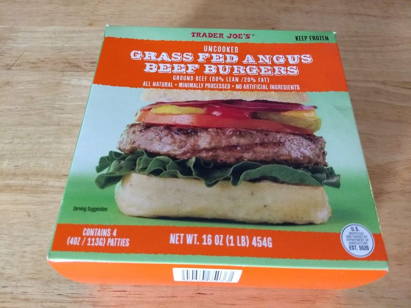 Trader Joe’s Grass-Fed Angus Beef Burgers