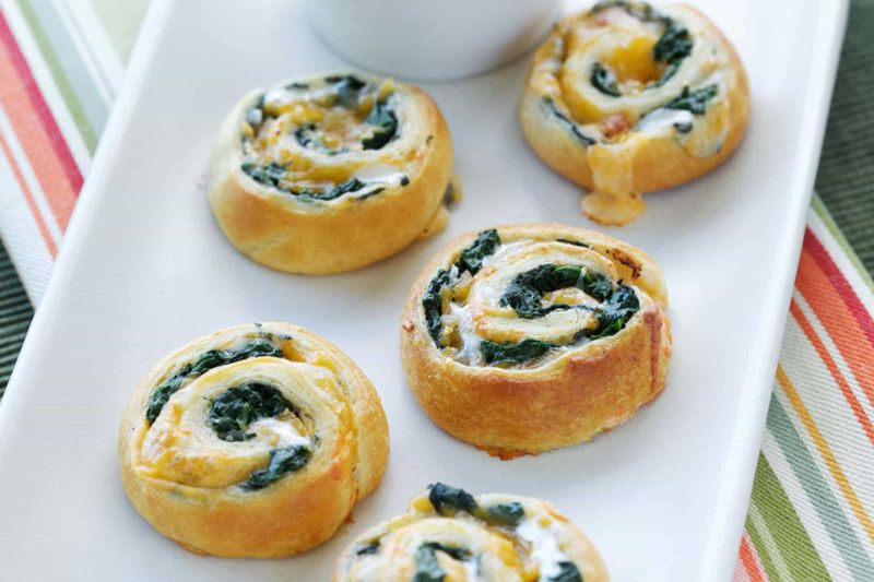Spinach and Feta Crescent Spirals