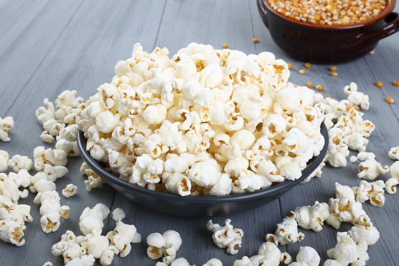 Raw Nuts or Air-Popped Popcorn