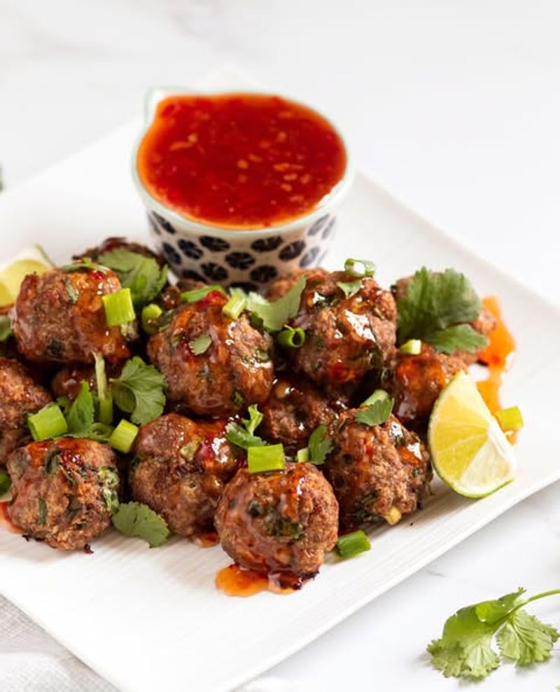 Sriracha Beef Meatballs