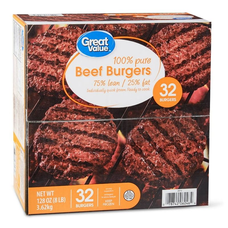 Great Value Beef Patties (Walmart)