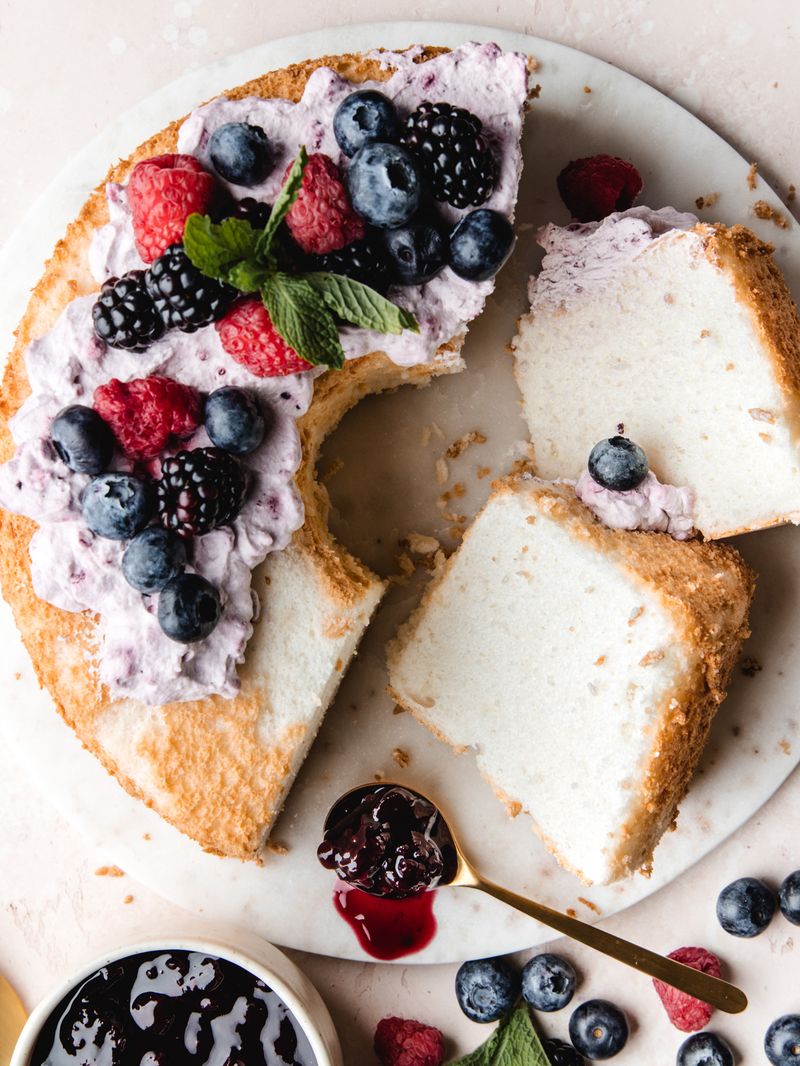 Angel Food Cake with Berries