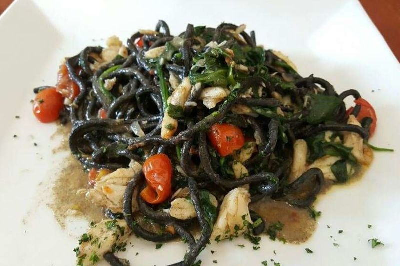 Squid Ink Pasta at La Tavola (Baltimore)
