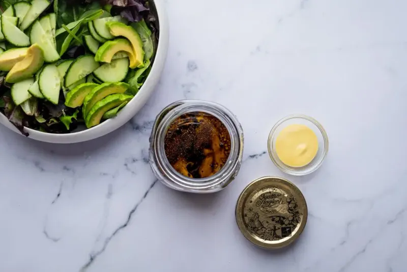 Olive Oil & Balsamic Vinegar or Avocado-Based Dressings