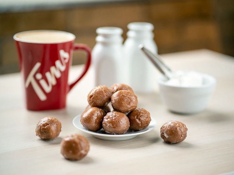 Tim Hortons Double Double Coffee and Timbits (Canada)