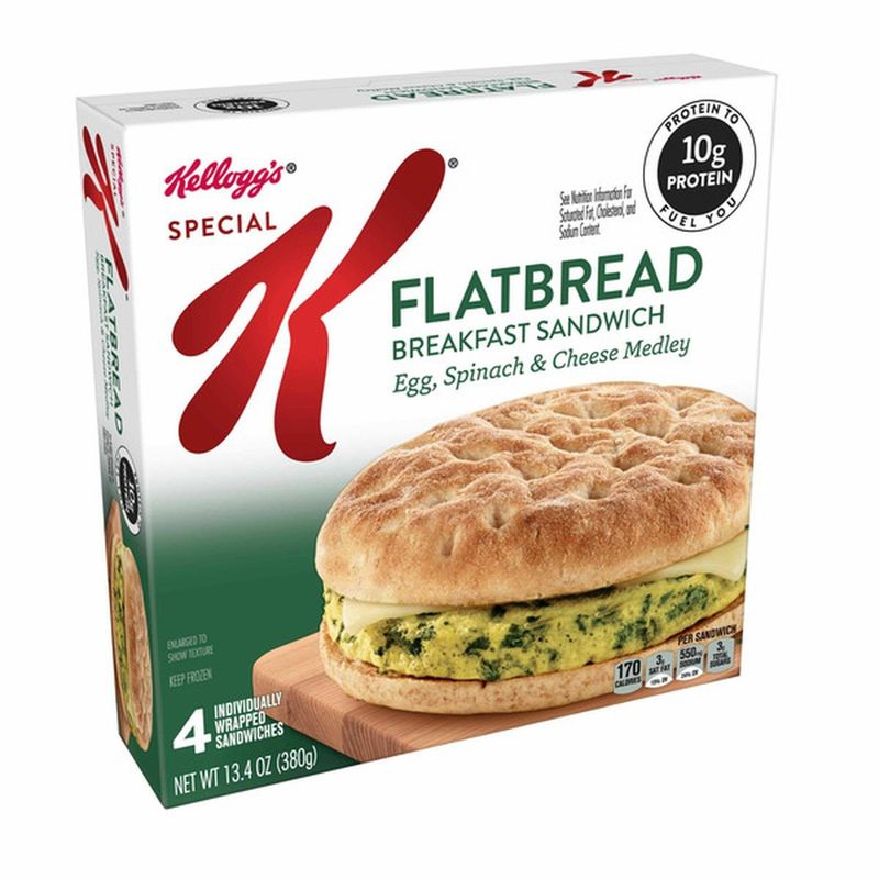 Special K Flatbread Breakfast Sandwich