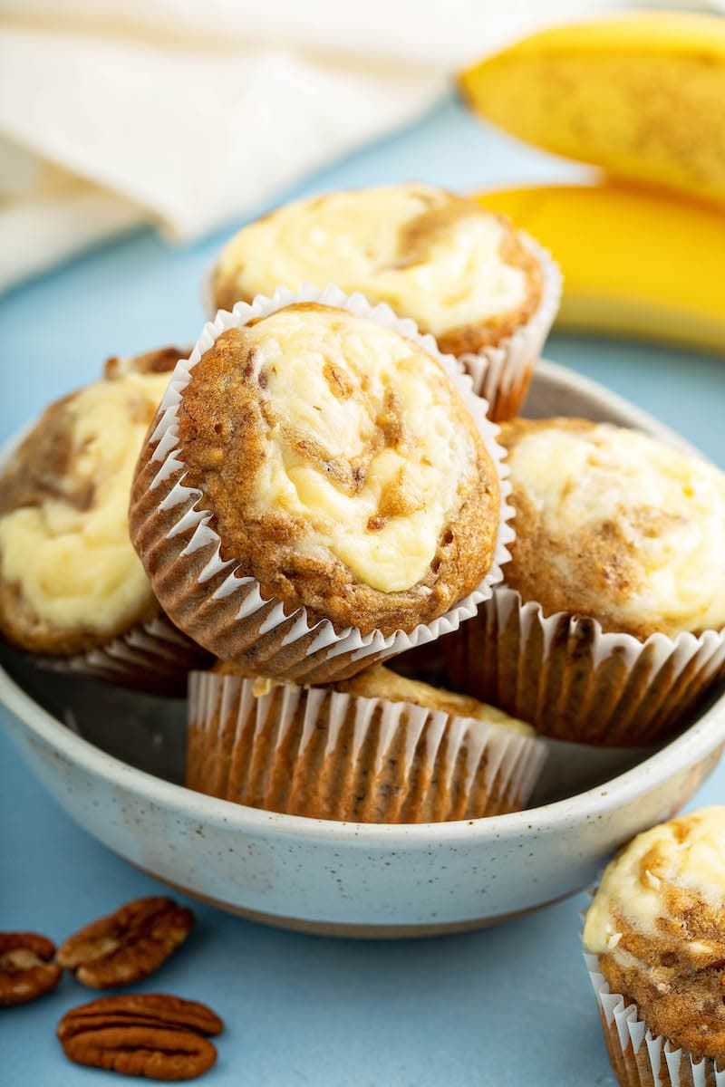 Banana Cream Cheese Muffins