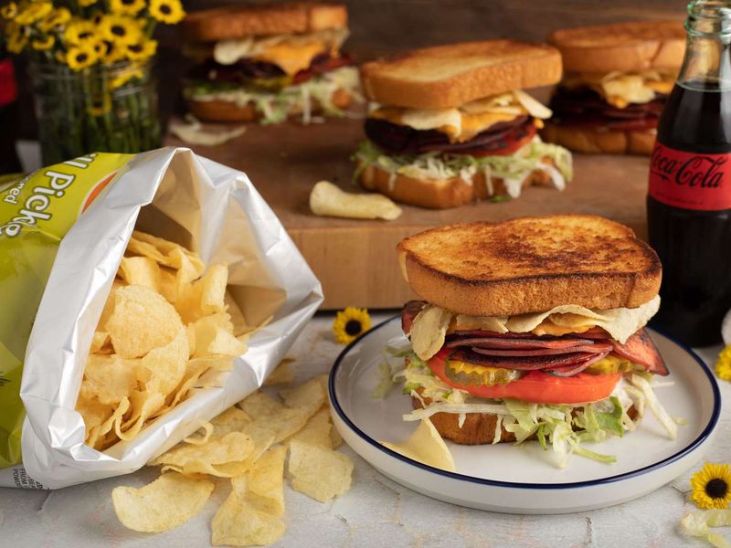 Fried Bologna Sandwich