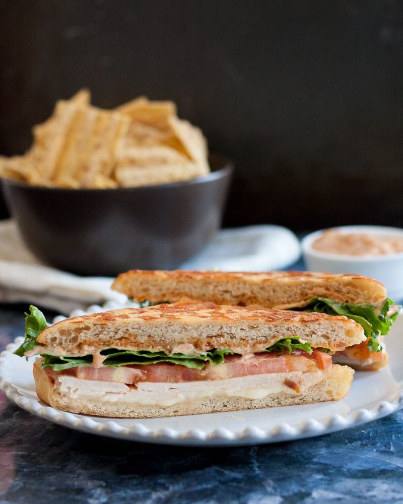 Turkey Croquettes Sandwich