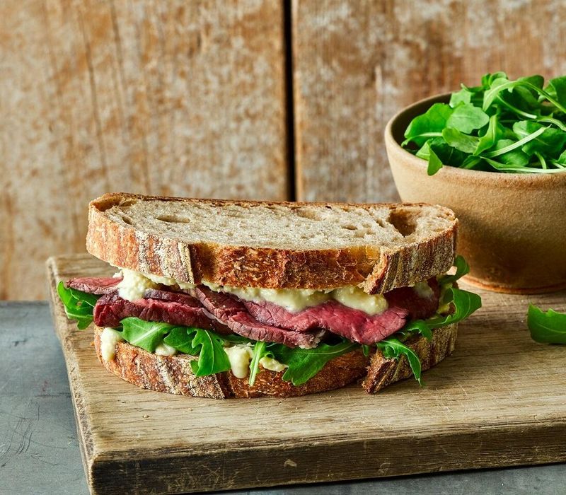 Beef Tongue and Horseradish Sandwich
