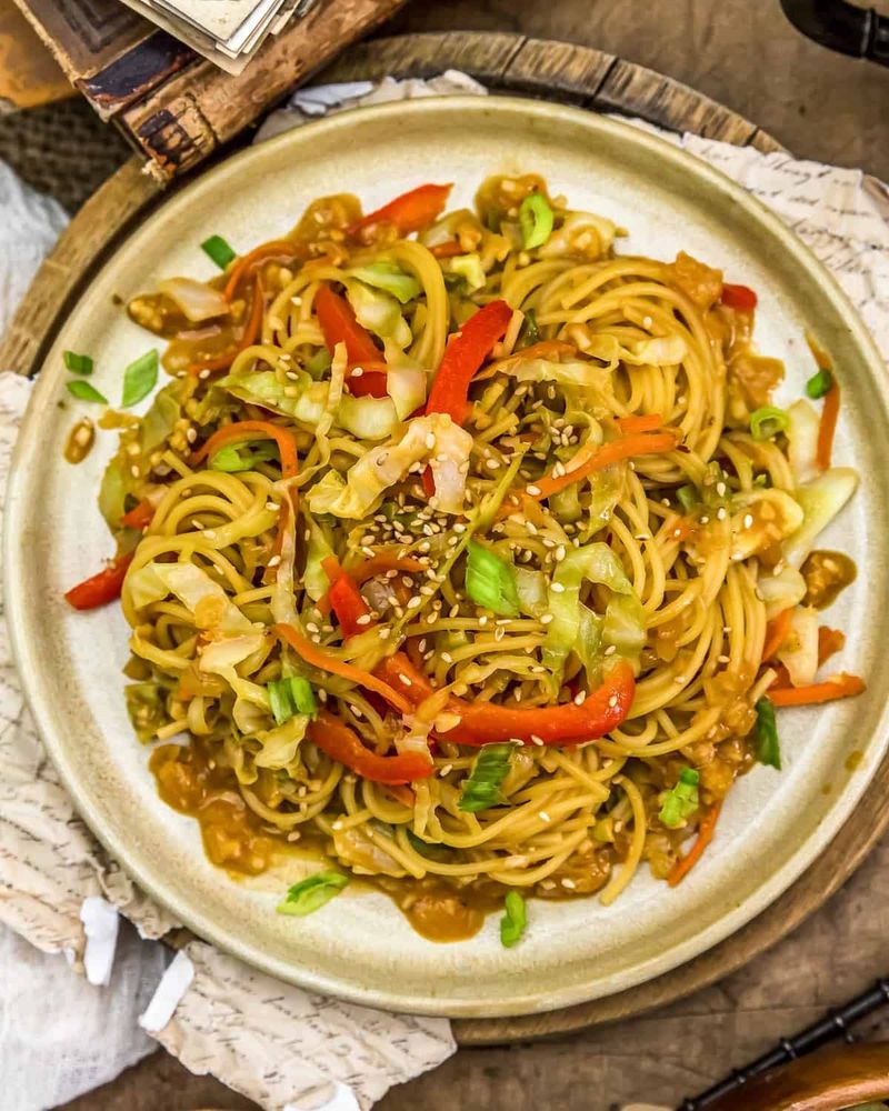 Cabbage Stir-Fry with Noodles